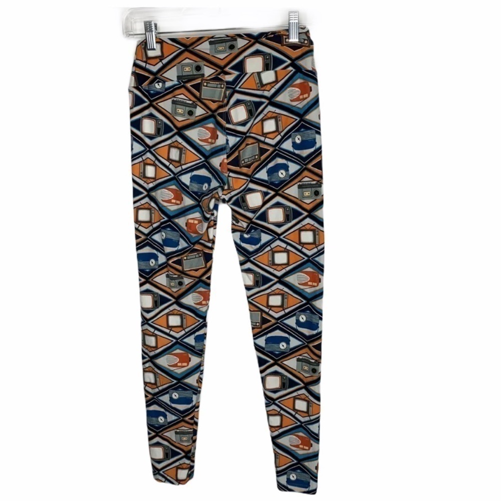 Lularoe womens leggings size OS radio print